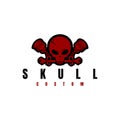 Skull design custom logo