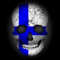 Skull flag Finland