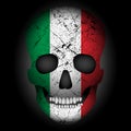 Skull flag Italy Royalty Free Stock Photo