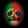 Skull flag Portugal