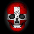 Skull flag Switzerland