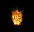 Skull flames Fire effect
