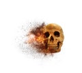 Skull flames Fire effect