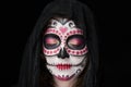 Skull halloween makeup