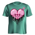 Skull heart t-shirt