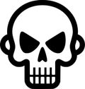 Skull - high quality vector logo - vector illustration ideal for t-shirt graphic Royalty Free Stock Photo