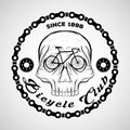 Skull logo, Bicycle Club logo