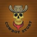 Skull logo, cowboy logo