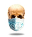 Skull in mask Royalty Free Stock Photo