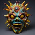 Colorful Skull Mask Inspired By Todd Schorr And Joe Madureira