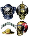skull pack with ribbon and cool hat