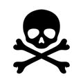 Skull pirate vector crossbones Halloween icon logo graphic symbol illustration