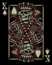 Skull Playing Card Royalty Free Stock Photo