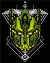 Optimus prime robot warrior sacred geometry for t-shirt design