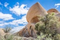 The Skull Rock, Joshua Tree National Park, south California Royalty Free Stock Photo
