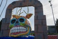 Skull Sculpture on display