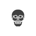 Skull skeleton vector icon