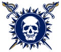 Skull sword emblem