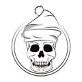 Skull with hat