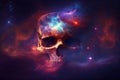 Skulls and galaxies blend beautifully With Generative AI