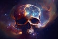 Skulls and galaxies blend beautifully With Generative AI