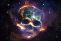 Skulls and galaxies blend beautifully With Generative AI