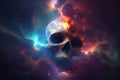 Skulls and galaxies blend beautifully With Generative AI