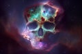 Skulls and galaxies blend beautifully With Generative AI