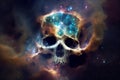 Skulls and galaxies blend beautifully With Generative AI