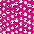 Skulls seamless pattern