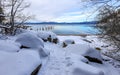 Skunk Harbor beneath snow - Lake Tahoe