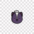 skunk icon sign and symbol. skunk color icon for website design and mobile app development. Simple Element from animals collection