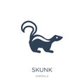 skunk icon in trendy design style. skunk icon isolated on white background. skunk vector icon simple and modern flat symbol for