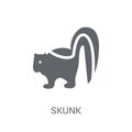 skunk icon. Trendy skunk logo concept on white background from a