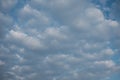 Beautiful cloudy blue magenta sky Royalty Free Stock Photo
