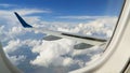 Sky in airplane illuminator
