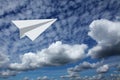 Sky airplane Royalty Free Stock Photo