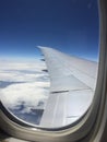 Sky Airplane Window View Cloud Royalty Free Stock Photo