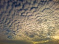 Altocumulus perlucidus in the sky Royalty Free Stock Photo