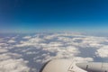 Sky as seen through window of an aircraft