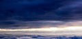 Sky Atmosphere Stratosphere Clouds in the sky Troposphere Mesosphere Ionosphere Exosphere Level of height above airplanes Royalty Free Stock Photo