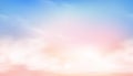 Sky Background with Blue,Pink Fluffy Clouds,Seamless pattern Morning Sunrise Sky in Summer,Pattern gradient fantasy dramatic