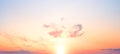 Sky background, coudy sky abstract background, sun above the horizon Royalty Free Stock Photo