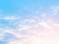 Soft clouds In the sky with gentle pastel gradients