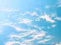 Soft clouds  In the sky with gentle pastel gradients Royalty Free Stock Photo