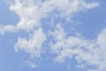 Sky background . Spindrift clouds. Blue sky with white clouds.