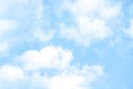 Sky background. Spindrift clouds. Blue sky with white clouds