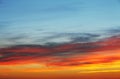 Sky background sunset Royalty Free Stock Photo