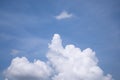 Sky background with white clouds resembling an elephant, clouds resembling an elephant-shaped animal