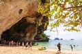 Sky beach AoNang Krabi Thailand Royalty Free Stock Photo